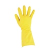 Jantex Latex Household Disposable Gloves, Size L, Yellow