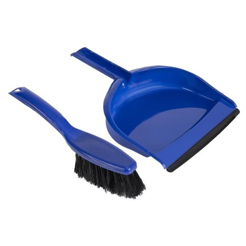 Jantex Soft Dustpan and Brush Set Blue Jantex Soft Dustpan and Brush Set Blue