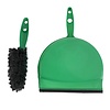Jantex Soft Dustpan and Brush Set Green Jantex Soft Dustpan and Brush Set Green