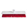 Jantex Hygiene Broom Soft Bristle Red 12in