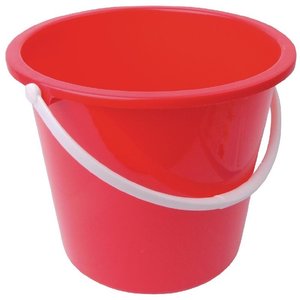 Jantex Round Plastic Bucket Red 10Ltr Jantex Round Plastic Bucket Red 10Ltr