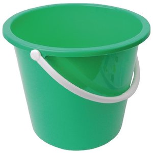 Jantex Round Plastic Bucket Green 10Ltr Jantex Round Plastic Bucket Green 10Ltr