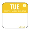 Vogue Dissolvable Food Rotation Labels Tuesday (Pack of 1000)