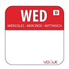 Vogue Dissolvable Food Rotation Labels Wednesday (Pack of 1000)