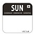 Vogue Dissolvable Food Rotation Labels Sunday (Pack of 1000)