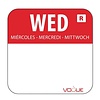 Vogue Removable Colour Coded Food Labels Wednesday (Pack of 1000) Vogue Removable Colour Coded Food Labels Wednesday (Pack of 1000)