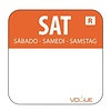 Vogue Removable Colour Coded Food Labels Saturday (Pack of 1000)