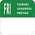 Vogue Removable Day of the Week Labels (Pack of 7000)