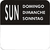 Vogue Removable Day of the Week Labels (Pack of 7000)