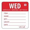 Vogue Dissolvable Day of the Week Labels Wednesday (Pack of 250)