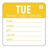 Vogue Removable Day of the Week Label Tuesday (Pack of 500)