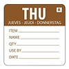 Vogue Removable Day of the Week Label Thursday (Pack of 500)