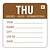 Vogue Removable Day of the Week Label Thursday (Pack of 500)