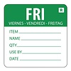 Vogue Removable Day of the Week Label Friday (Pack of 500) Vogue Removable Day of the Week Label Friday (Pack of 500)