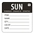 Vogue Removable Day of the Week Label Sunday (Pack of 500)