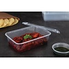 Fiesta Plastic Microwavable Containers With Lid Medium 650ml (Pack of 250)