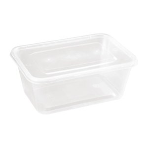 Fiesta Plastic Microwavable Containers With Lid Large 1000ml (Pack of 250) Fiesta Plastic Microwavable Containers With Lid Large 1000ml (Pack of 250)