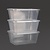 Fiesta Plastic Microwavable Containers With Lid Large 1000ml (Pack of 250)