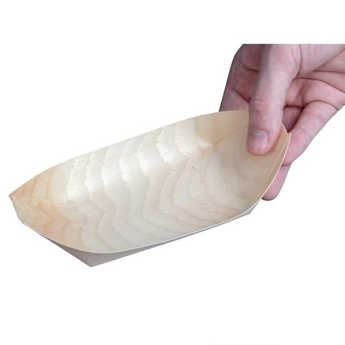 Fiesta Biodegradable Wooden Sushi Boats Medium 190mm (Pack of 100) Fiesta Biodegradable Wooden Sushi Boats Medium 190mm (Pack of 100)