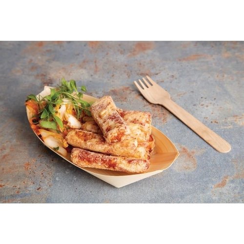 Fiesta Biodegradable Wooden Sushi Boats Medium 190mm (Pack of 100) Fiesta Biodegradable Wooden Sushi Boats Medium 190mm (Pack of 100)
