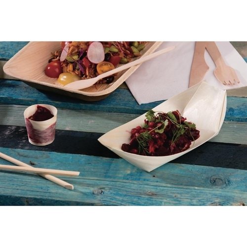 Fiesta Biodegradable Wooden Sushi Boats Large 250mm (Pack of 100) Fiesta Biodegradable Wooden Sushi Boats Large 250mm (Pack of 100)