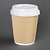Fiesta White Disposable Coffee Cup Lids 340 ml and 455 ml (Pack of 1000)