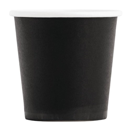 Fiesta Kubek z pojedyńczą ścianką do espresso 110 ml czarny (50 szt.) Fiesta Kubek z pojedyńczą ścianką do espresso 110 ml czarny (50 szt.)