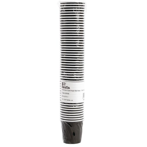 Fiesta Kubek z pojedyńczą ścianką do espresso 110 ml czarny (50 szt.) Fiesta Kubek z pojedyńczą ścianką do espresso 110 ml czarny (50 szt.)