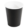 Fiesta Black Disposable Coffee Cups Single Wall 225 ml (Pack of 1000)