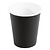 Fiesta Black Disposable Coffee Cups Single Wall 225 ml (Pack of 1000)