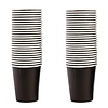 Fiesta Black Disposable Coffee Cups Single Wall 225 ml (Pack of 1000)