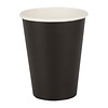 Fiesta Black Disposable Coffee Cups Single Wall 340 ml (Pack of 50)