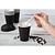 Fiesta Black Disposable Coffee Cups Single Wall 340 ml (Pack of 1000)