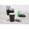 Fiesta Black Disposable Coffee Cups Single Wall 340 ml (Pack of 1000)