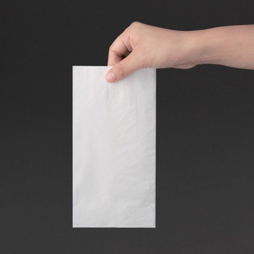 Fiesta White Dinner Napkin 400 x 400mm (Pack of 2000) Fiesta White Dinner Napkin 400 x 400mm (Pack of 2000)