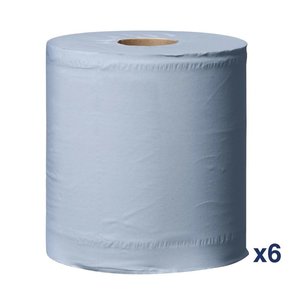 Tork Centrefeed Wiper Dispenser Refill Blue (Pack of 6) Tork Centrefeed Wiper Dispenser Refill Blue (Pack of 6)