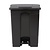 Jantex 65 L Black Polypropylene Pedal Bin, Lift Lid