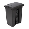 Jantex 65 L Black Polypropylene Pedal Bin, Lift Lid Jantex 65 L Black Polypropylene Pedal Bin, Lift Lid
