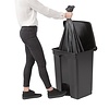 Jantex 65 L Black Polypropylene Pedal Bin, Lift Lid Jantex 65 L Black Polypropylene Pedal Bin, Lift Lid
