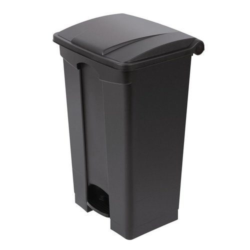 Jantex 87 L Black Polypropylene Pedal Bin, Lift Lid Jantex 87 L Black Polypropylene Pedal Bin, Lift Lid