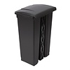 Jantex 87 L Black Polypropylene Pedal Bin, Lift Lid Jantex 87 L Black Polypropylene Pedal Bin, Lift Lid