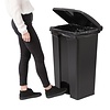 Jantex 87 L Black Polypropylene Pedal Bin, Lift Lid Jantex 87 L Black Polypropylene Pedal Bin, Lift Lid