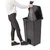 Jantex 87 L Black Polypropylene Pedal Bin, Lift Lid Jantex 87 L Black Polypropylene Pedal Bin, Lift Lid