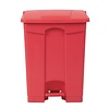 Jantex 65 L Red Polypropylene Pedal Bin, Lift Lid