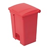 Jantex 65 L Red Polypropylene Pedal Bin, Lift Lid