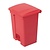 Jantex 65 L Red Polypropylene Pedal Bin, Lift Lid