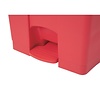 Jantex 65 L Red Polypropylene Pedal Bin, Lift Lid