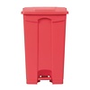 Jantex 87 L Red Polypropylene Pedal Bin, Lift Lid