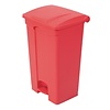 Jantex 87 L Red Polypropylene Pedal Bin, Lift Lid