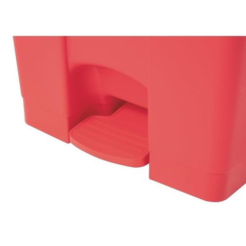 Jantex 87 L Red Polypropylene Pedal Bin, Lift Lid